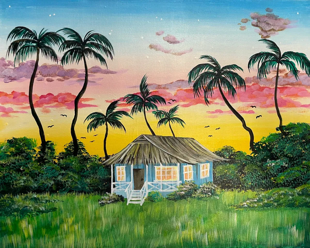 Tiki Hut - Paint and Sip Class