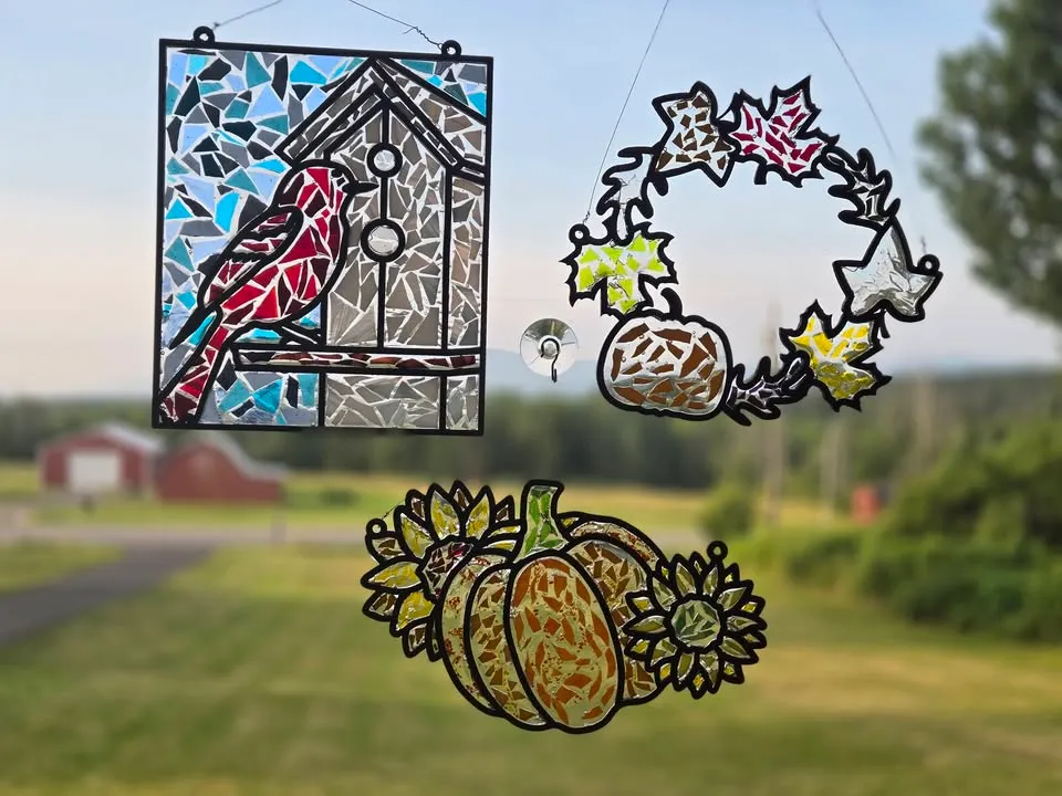 Resin & Glass Mosaic Suncatcher @ Serious Brewing Co