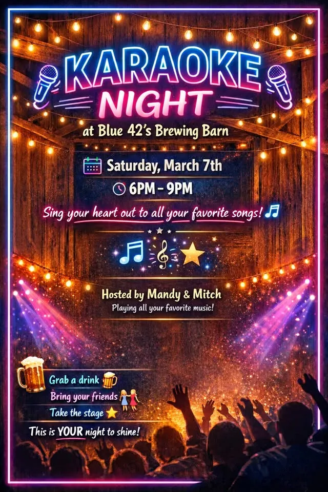 Karaoke @ Blue 42’s Brewing Barn