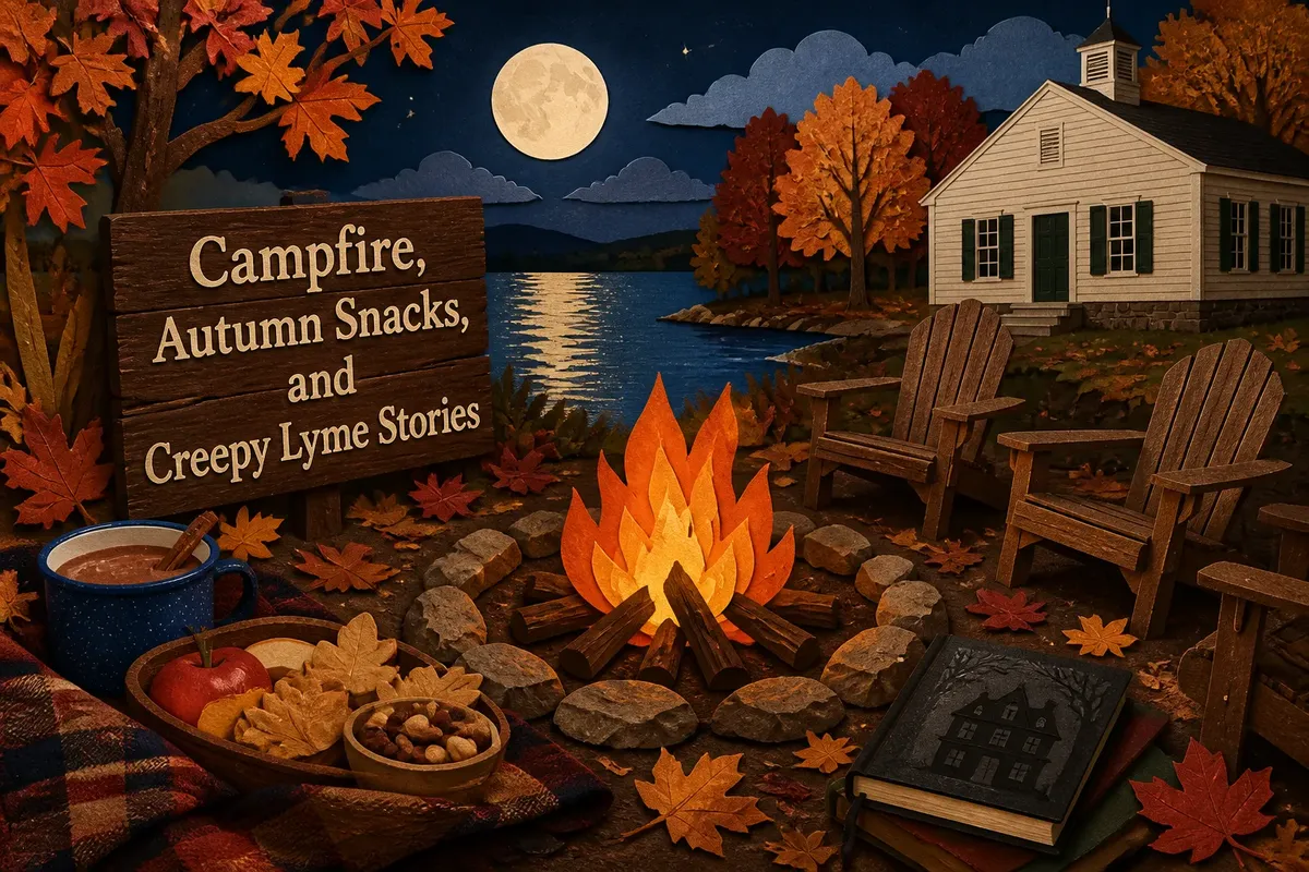 Campfire, Autumn Snacks, and Creepy Lyme Stories