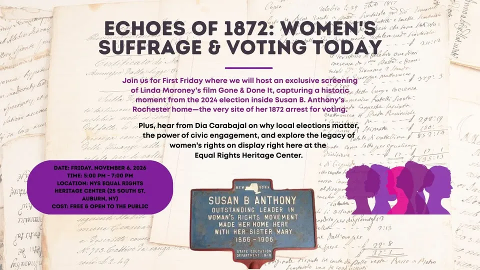 Single Event Echoes of 1872: Women's Suffrage & Voting Today