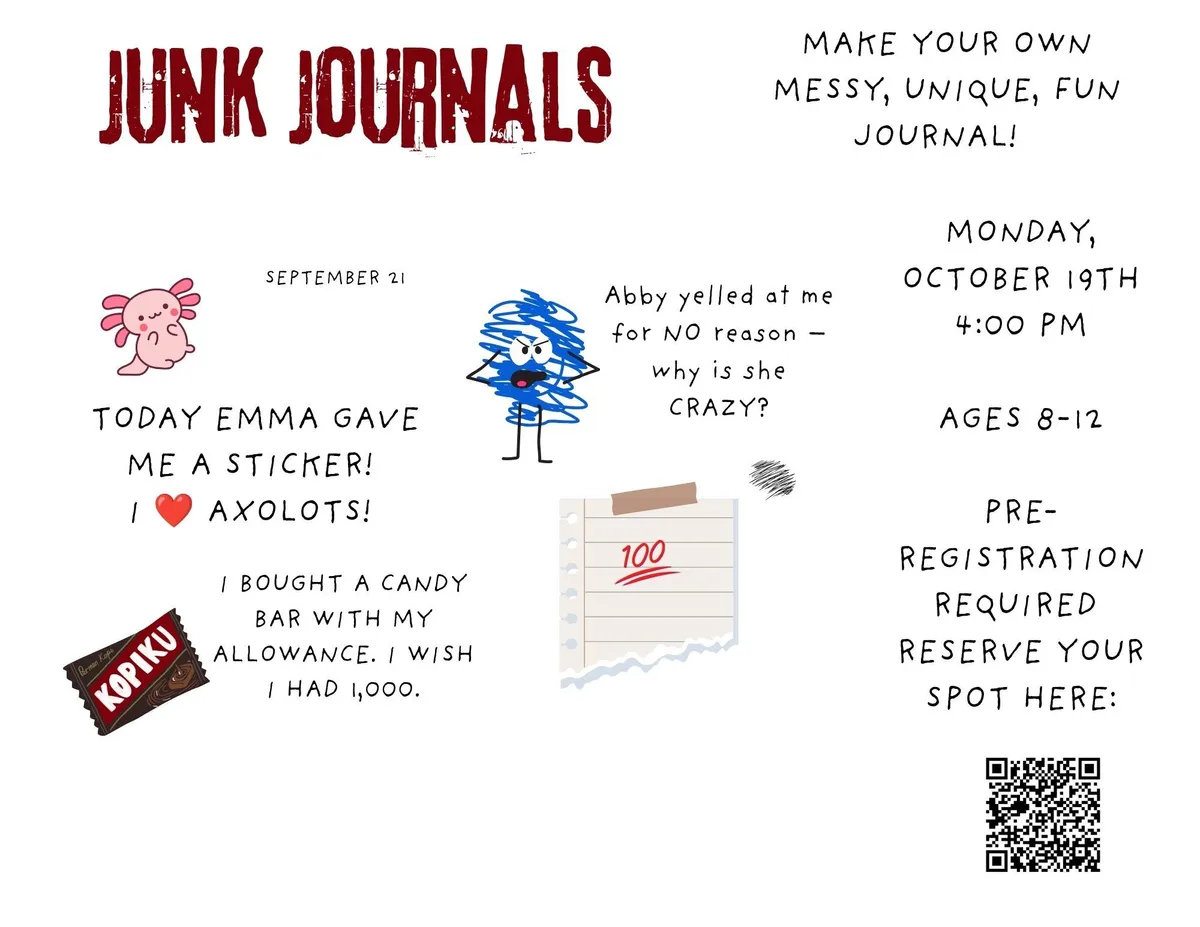 MCPL: Junk Journals for Kids