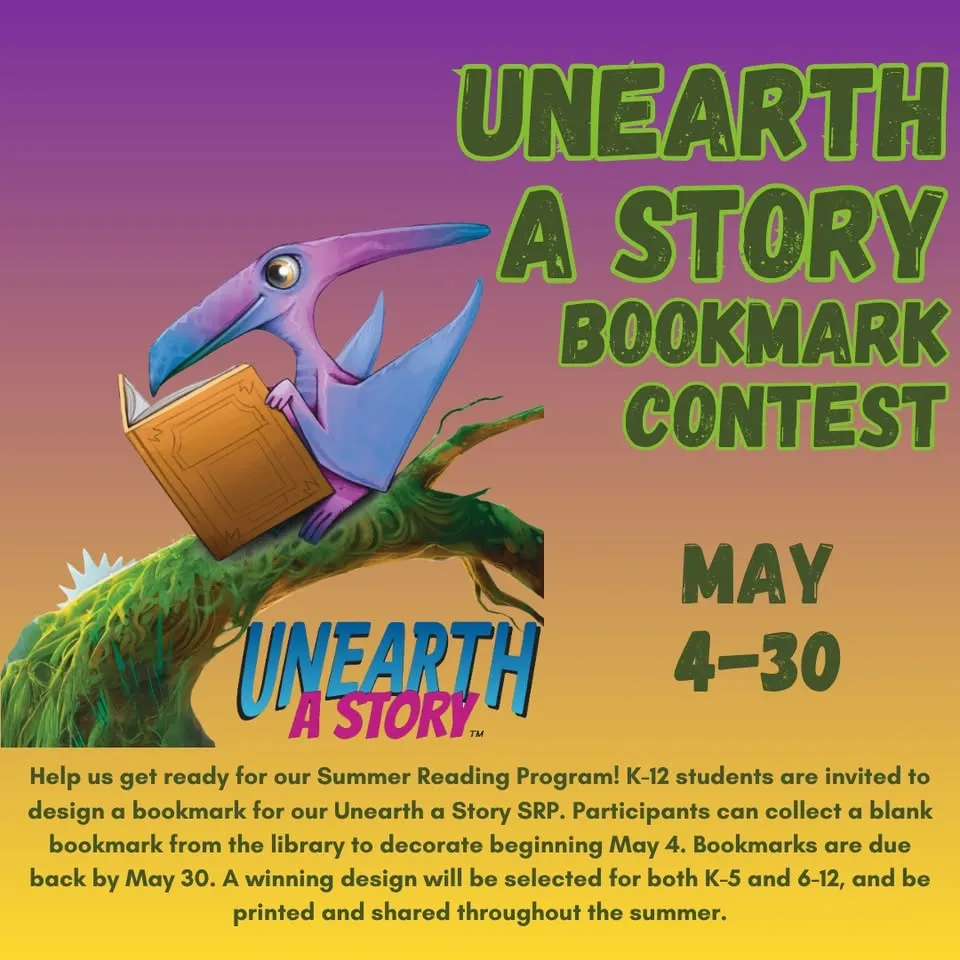 Unearth a Story Bookmark Contest