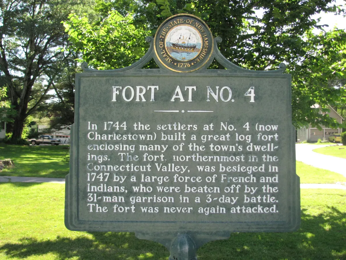 Fort at No. 4 NH Historical Highway Marker