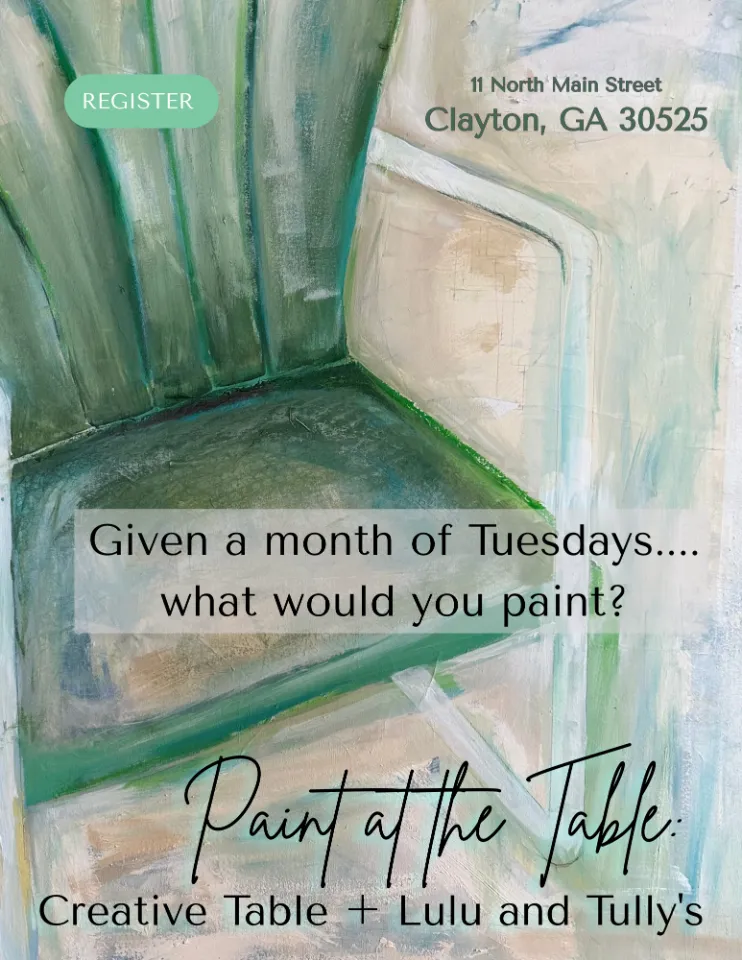 Paint at the Table: Creative Table + Lulu and Tully's