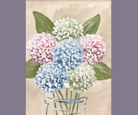 "Hydrangea Bouquet" In-Studio Paint Party!