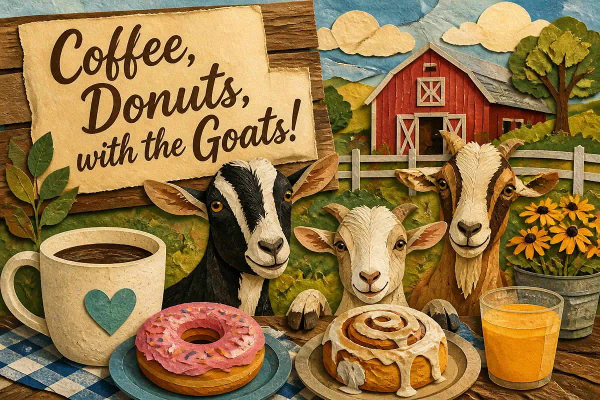 Coffee, Donuts, with the Goats!