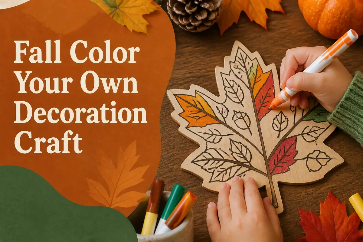 Fall Color Your Own Decoration