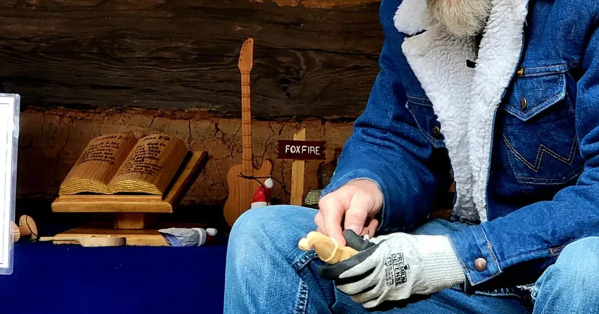 Kids + 1 Woodcarving