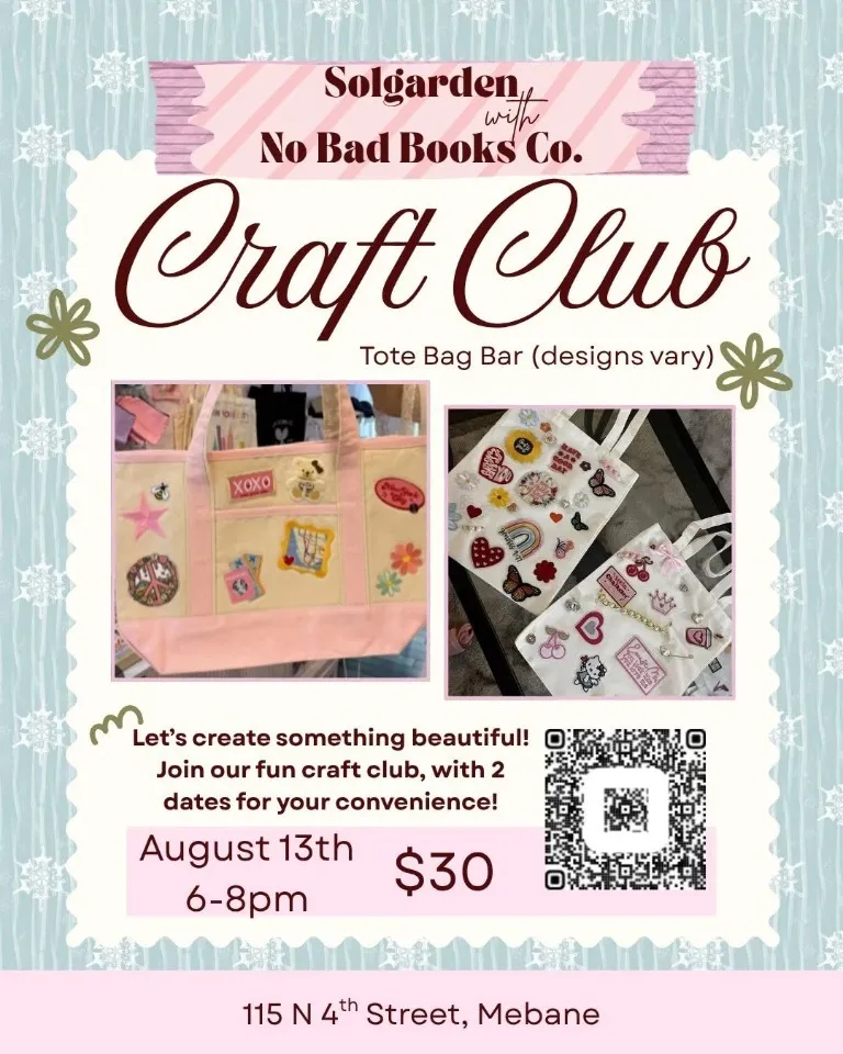 August Craft Club: Tote Bag