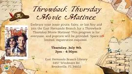 Stars, Stripes & Sunshine: Throwback Thursday Movie Matinee for Everyone @ East Hernando Branch