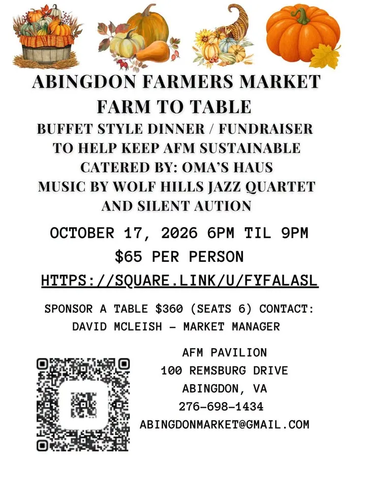 October Farm to Table Dinner / Fundraiser