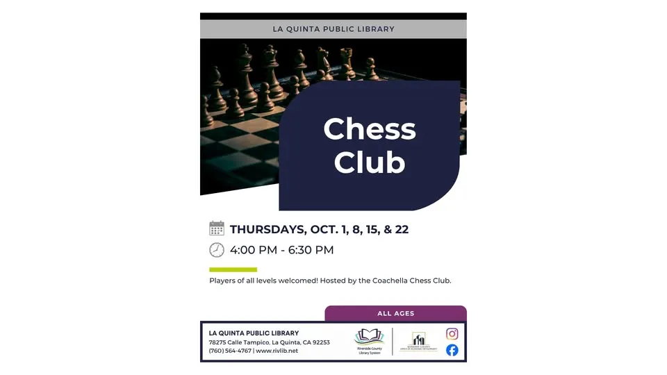 Single Place Template Chess Club