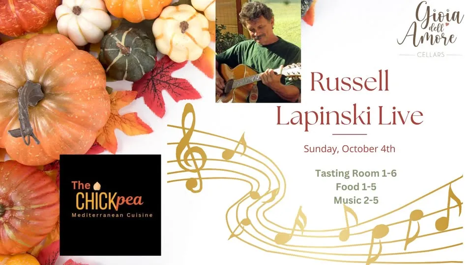 Russell Lapinski Live & ChickPea Mediterranean