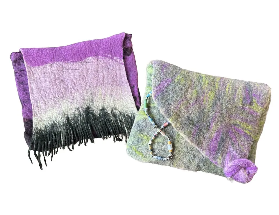 Wet Felted Handbag