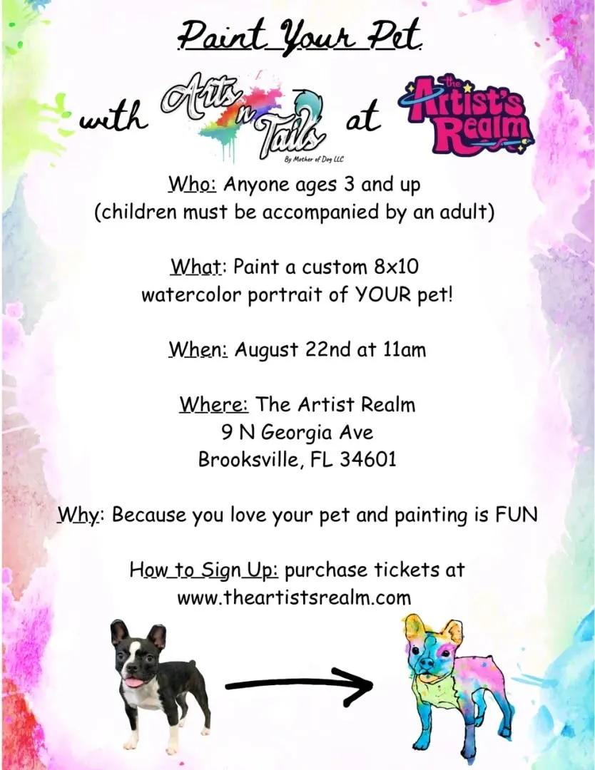 Watercolor Pet Portraits with Arts N Tails