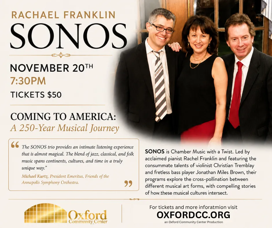 Rachel Franklin SONOS Concert - 'Coming to America' - a 250th Program!