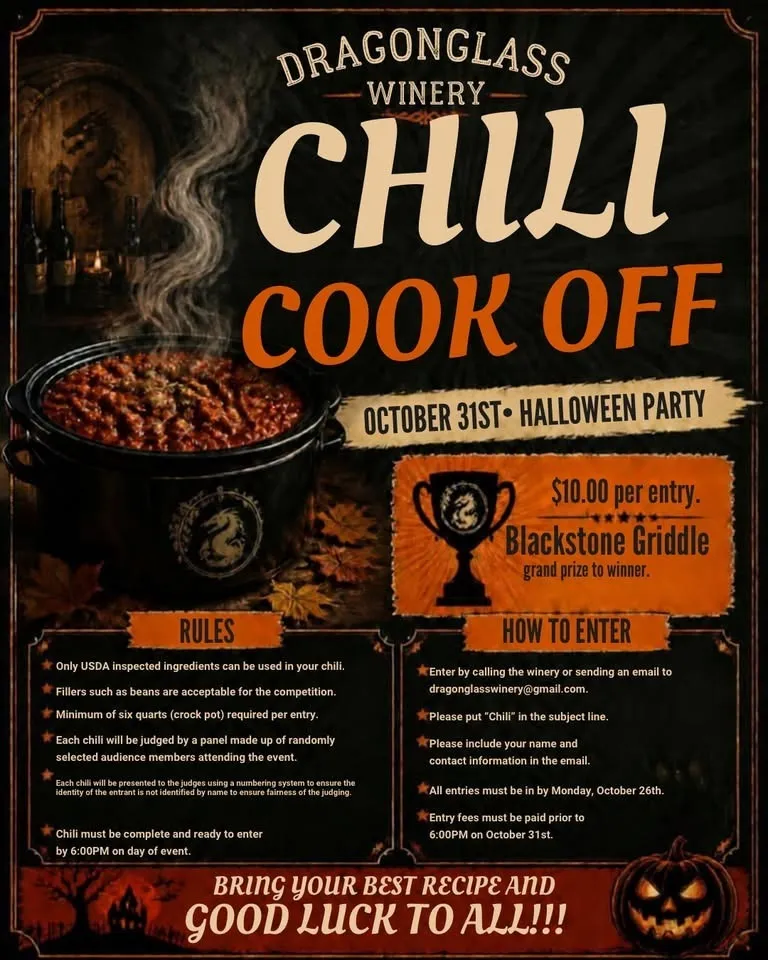 Dragon Glass Halloween Chili Cook Off