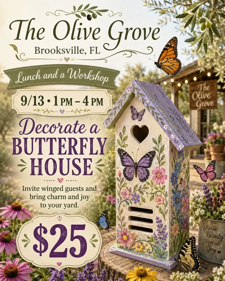 Decorate a Butterfly Houuse