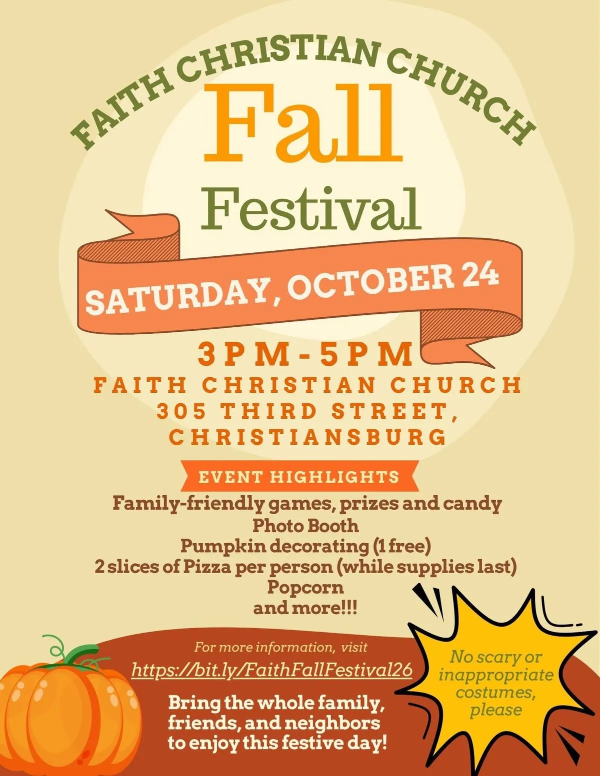 Faith Christian Church Fall Festival