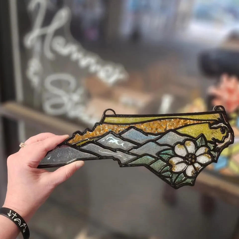 North Carolina Faux Stained Glass Suncatchers
