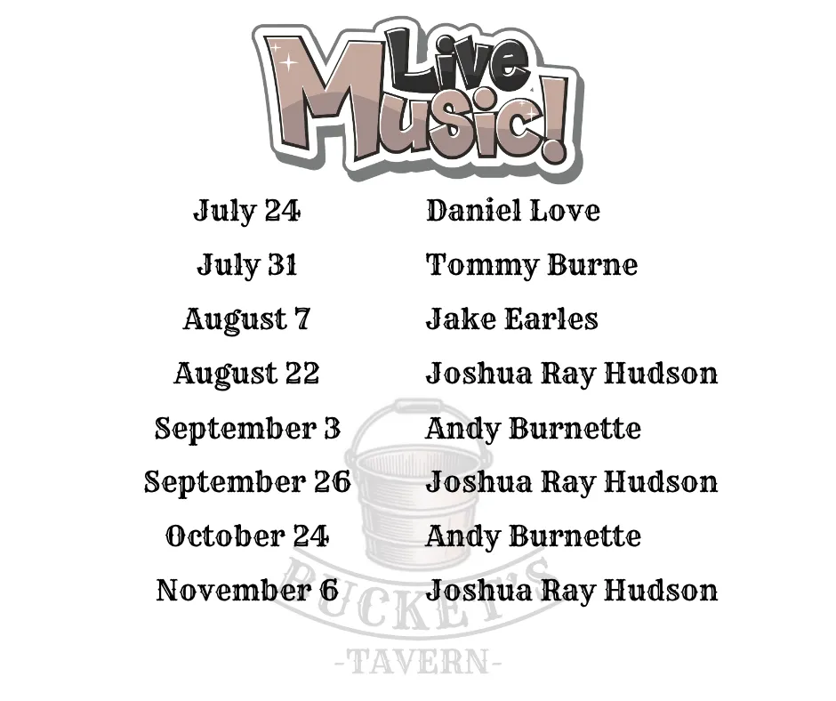 Live Music at Bucket's Tavern