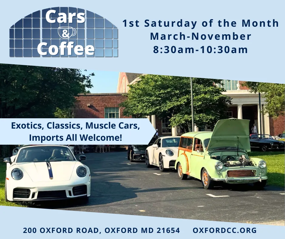 Cars & Coffee at the Oxford Community Center