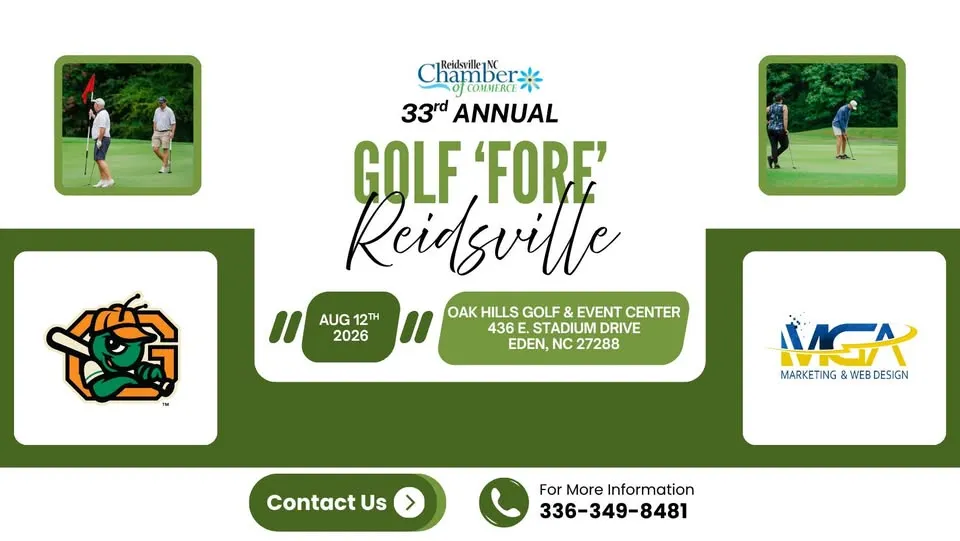 33rd Annual Golf "Fore" Reidsville Captain's Choice Tournament