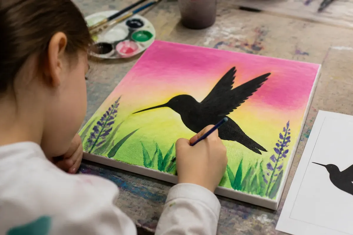 Silhouette Painting Activity