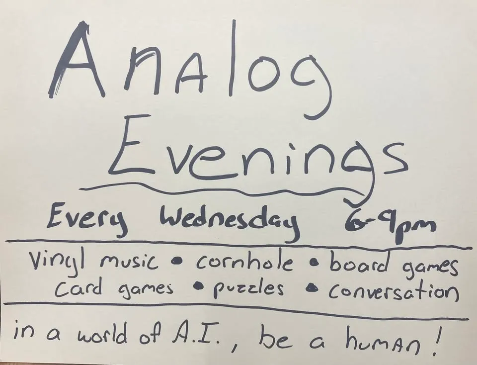 Analog Evening Wednesday