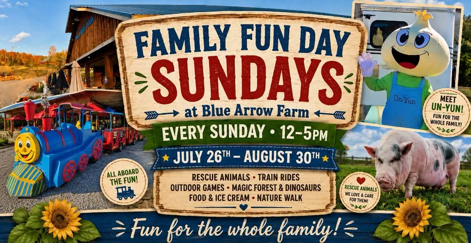 Family Fun Day Sunday at Blue Arrow Farm