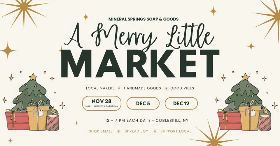 A Merry Little Market at Mineral Springs Soap
