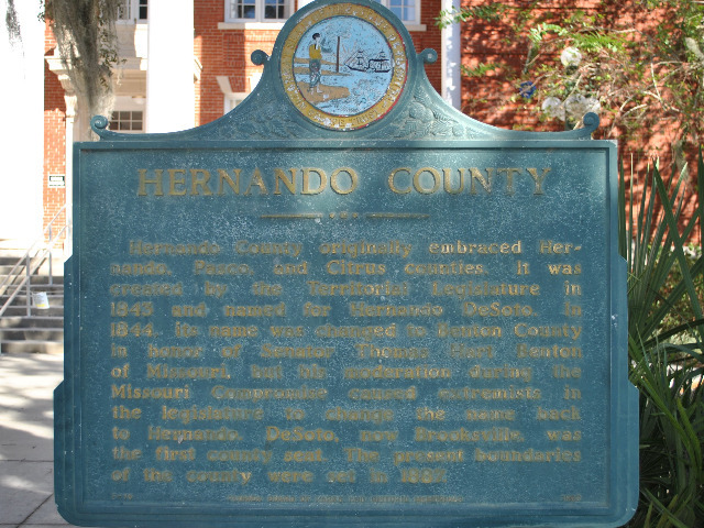 Hernando County Historic Marker