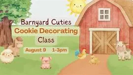 Single Event Barnyard Cuties Cookie Decorating Class