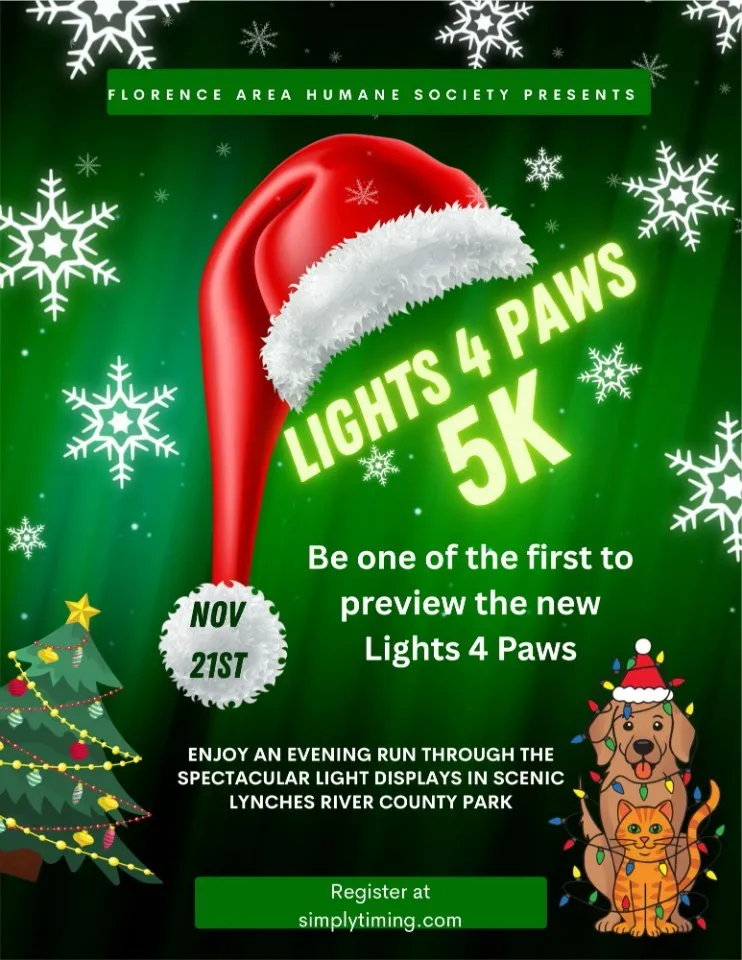 2nd Annual Lights 4 Paws 5K Run/Walk