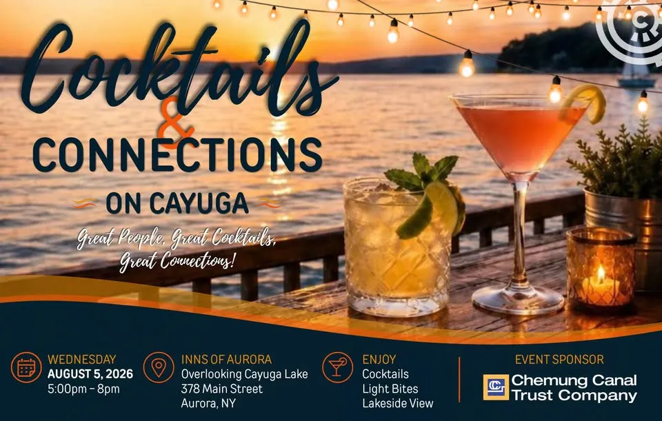 Single Event Cocktails & Connections on Cayuga