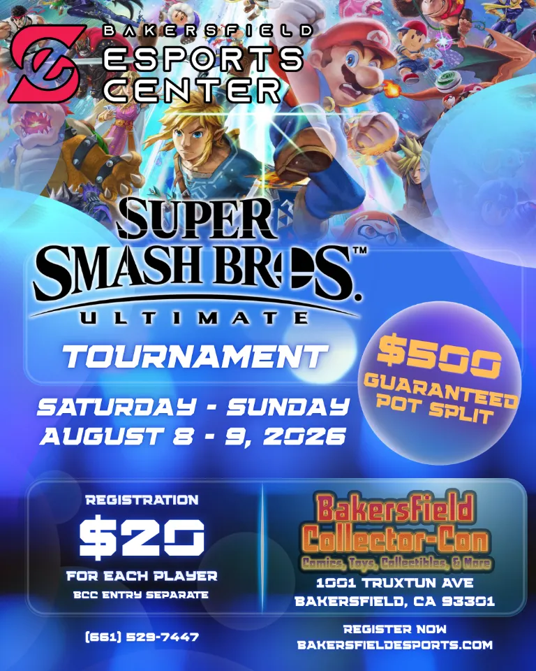 Smash Ultimate Tournament at Bakersfield Collector Con 2026