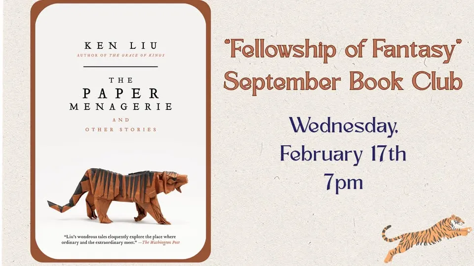 "Fellowship of Fantasy" February Book Club