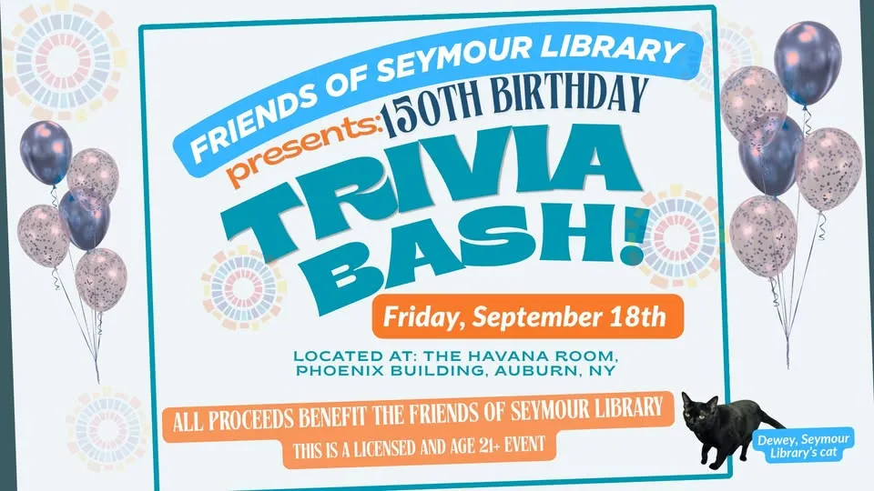 Single Event 150th Birthday Trivia Bash in Support of Seymour Library!