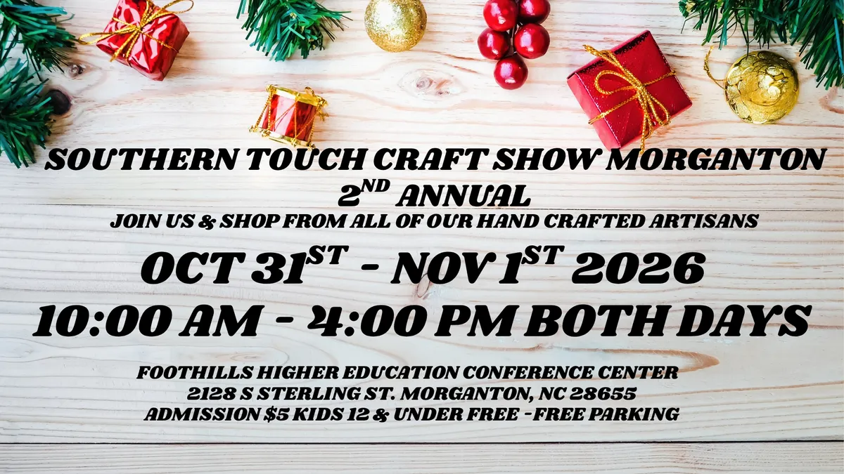 Southern Touch Craft Show Christmas In Morganton 2nd Annual