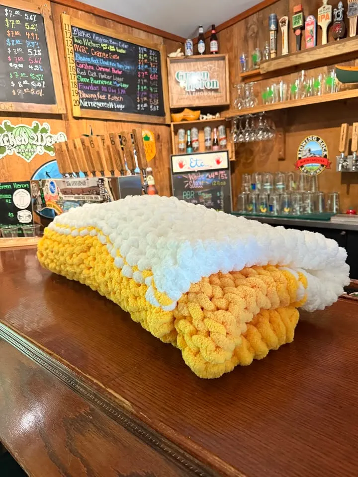 No needle needed: Blankets and Brews