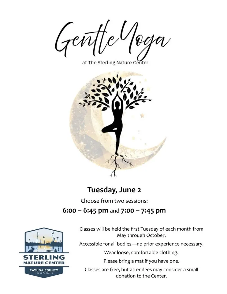 Single Event Evening Yoga, Tuesday, June 02, 2026, 6:00 PM – 6:45 PM at the Sterling Nature Center