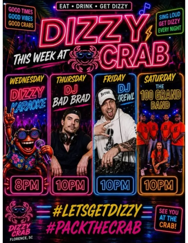 Weekly Lineup at Dizzy
