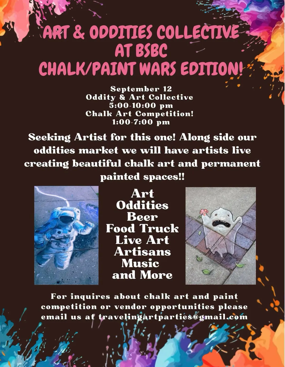 Art & Oddities Collective at BSBC Chalk/Paint Wars Edition!