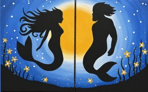 "Duet Paint Party: Merfolk Magic" In-Studio Paint Party!