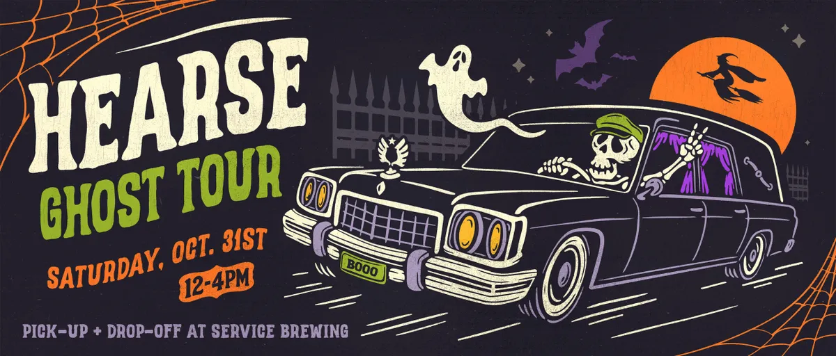 Brews & Boos Hearse Ghost Tour