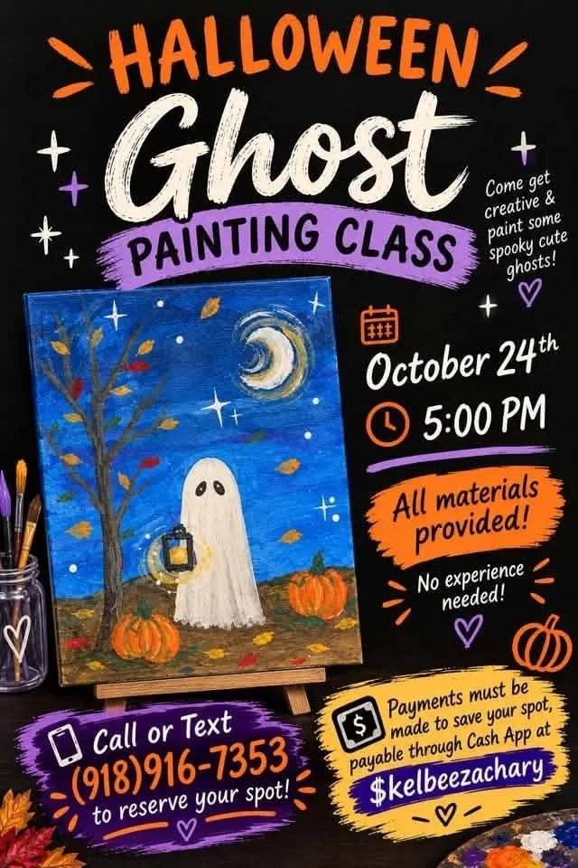Halloween Ghost Painting Class