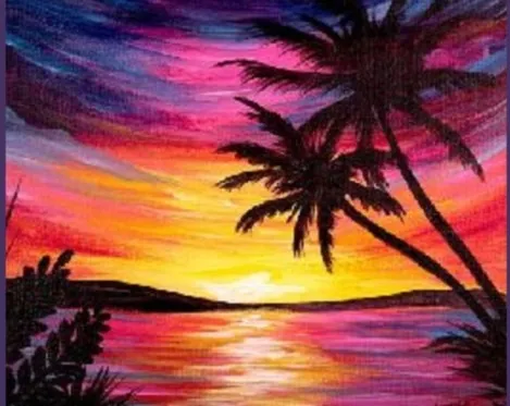 "Paradise Sunset" In-Studio Paint Party!
