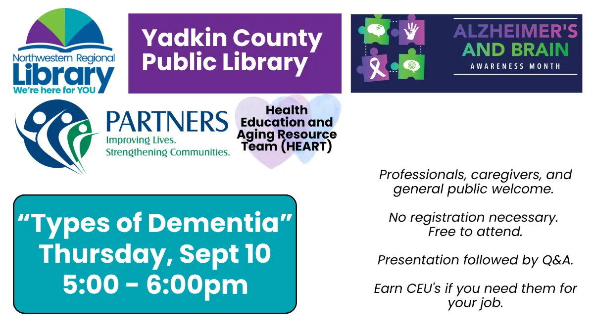 Partners Health: "Types of Dementia"