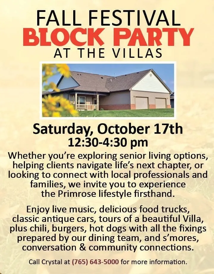 Primrose Fall Festival Block Party at the Villa's